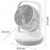 Вентилятор Philips настільний Series 2000, 22см, 24Вт, таймер, поворот 180, білий