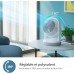 Вентилятор Philips настільний Series 2000, 22см, 24Вт, таймер, поворот 180, білий