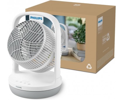 Вентилятор Philips настільний Series 2000, 22см, 24Вт, таймер, поворот 180, білий Вентилятор Philips настільний Series 2000, 22см, 24Вт, таймер, поворот 180, білий
