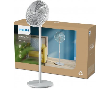 Вентилятор Philips підлоговий Series 2000, 40см, 48Вт, таймер, поворот 180, білий Вентилятор Philips підлоговий Series 2000, 40см, 48Вт, таймер, поворот 180, білий