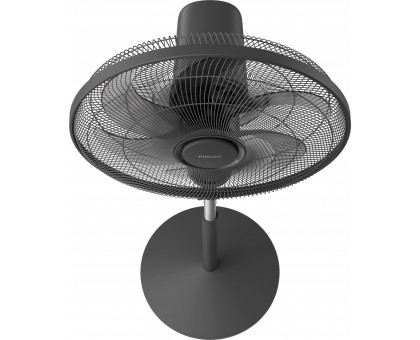 Вентилятор Philips напольный Series 1001, 45см, 47Вт, пульт ДУ, опора круглая, ароматерапия, черный