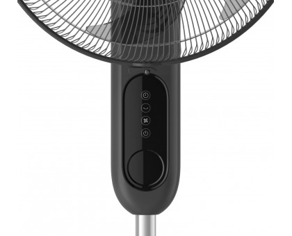 Вентилятор Philips напольный Series 1001, 45см, 47Вт, пульт ДУ, опора круглая, ароматерапия, черный