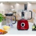 Кухонная машина Russell Hobbs Desire 600Вт, чаша-пластик, корпус-пластик, насадок-9, красный