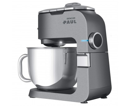 Кухонна машина Sencor Paul 1500Вт, чаша-метал, корпус-метал/пластик, насадок-19, метал Кухонна машина Sencor Paul 1500Вт, чаша-метал, корпус-метал/пластик, насадок-19, метал