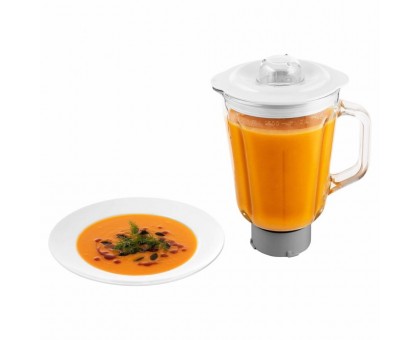 Кухонна машина Sencor 1200Вт, чаша-метал, корпус-пластик, насадок-19, коричнево-білий Кухонна машина Sencor 1200Вт, чаша-метал, корпус-пластик, насадок-19, коричнево-білий