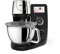 Кухонна машина Tefal I-Coach Touch, 1200Вт, чаша-метал, корпус-метал+пластик, дисплей, насадок-3, підкл. до смартфону, чорний