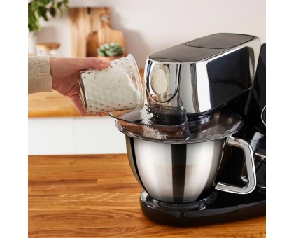 Кухонна машина Tefal I-Coach Touch, 1200Вт, чаша-метал, корпус-метал+пластик, дисплей, насадок-3, підкл. до смартфону, чорний Кухонна машина Tefal I-Coach Touch, 1200Вт, чаша-метал, корпус-метал+пластик, дисплей, насадок-3, підкл. до смартфону, чорний