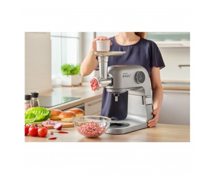 Кухонная машина Sencor Paul 2 1500Вт, чаша-металл, корпус-металл, насадок-20, метал Кухонная машина Sencor Paul 2 1500Вт, чаша-металл, корпус-металл, насадок-20, метал