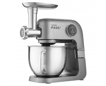 Кухонная машина Sencor Paul 2 1500Вт, чаша-металл, корпус-металл, насадок-20, метал Кухонная машина Sencor Paul 2 1500Вт, чаша-металл, корпус-металл, насадок-20, метал