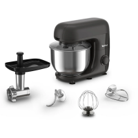 Кухонная машина Tefal Bake Essential 800Вт, чаша-металл, корпус-металл/пластик, насадок-4, черный