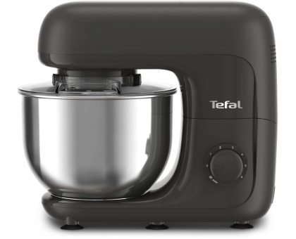 Кухонная машина Tefal Bake Essential 800Вт, чаша-металл, корпус-металл/пластик, насадок-4, черный Кухонная машина Tefal Bake Essential 800Вт, чаша-металл, корпус-металл/пластик, насадок-4, черный
