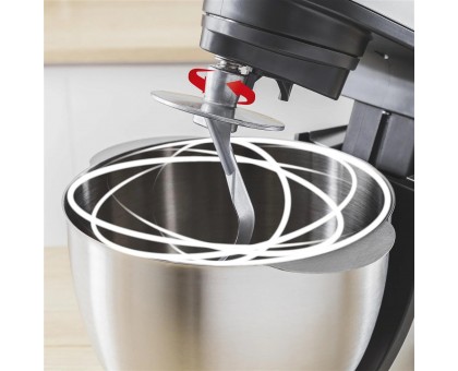 Кухонная машина Tefal Bake Essential 800Вт, чаша-металл, корпус-металл/пластик, насадок-4, черный Кухонная машина Tefal Bake Essential 800Вт, чаша-металл, корпус-металл/пластик, насадок-4, черный