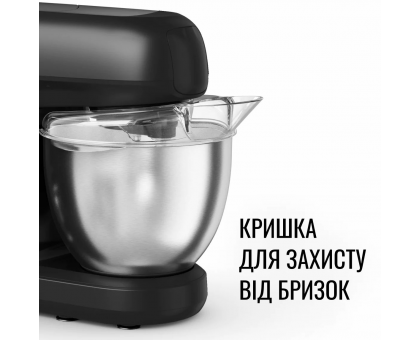 Кухонная машина Tefal Bake Partner 1100Вт, чаша-металл, корпус-пластик, насадок-8, черный