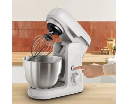 Кухонна машина Tefal Bake Partner 1100Вт, чаша-метал, корпус-пластик, насадок-8, білий Кухонна машина Tefal Bake Partner 1100Вт, чаша-метал, корпус-пластик, насадок-8, білий