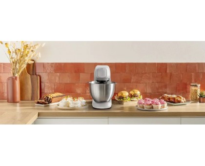 Кухонна машина Tefal Bake Partner 1100Вт, чаша-метал, корпус-пластик, насадок-8, білий Кухонна машина Tefal Bake Partner 1100Вт, чаша-метал, корпус-пластик, насадок-8, білий