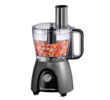 Кухонная машина Russell Hobbs Desire Matte Charcoal, 600Вт, чаша-пластик, корпус-пластик, насадок-4, черный