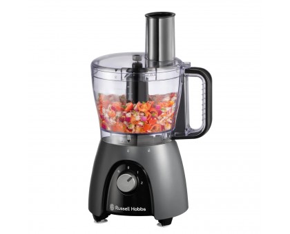 Кухонна машина Russell Hobbs Desire Matte Charcoal, 600Вт, чаша-пластик, корпус-пластик, насадок-4, чорний Кухонна машина Russell Hobbs Desire Matte Charcoal, 600Вт, чаша-пластик, корпус-пластик, насадок-4, чорний