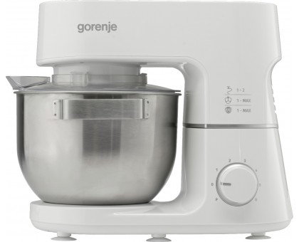 Кухонна машина Gorenje 800Вт, чаша-метал, корпус-метал, насадок-3, білий Кухонна машина Gorenje 800Вт, чаша-метал, корпус-метал, насадок-3, білий