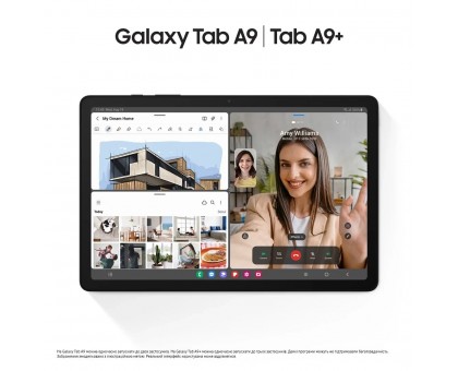 Планшет Samsung Galaxy Tab A9+ 2025 (X216) 11" 6ГБ, 128ГБ, 5G, 7040мА•ч, Android, серый