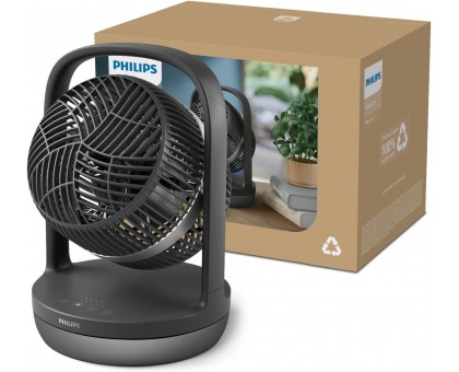 Вентилятор Philips настільний Series 3000, 22см, 27Вт, таймер, поворот 180, чорний Вентилятор Philips настільний Series 3000, 22см, 27Вт, таймер, поворот 180, чорний