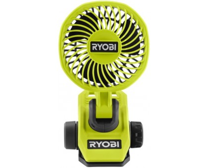 Вентилятор аккумуляторный клипса Ryobi USB Lithium RCF4-0 4В 3800об·мин вращение 325° поворот 180° 2 скорости 0.29кг без АКБ и ЗУ Вентилятор аккумуляторный клипса Ryobi USB Lithium RCF4-0 4В 3800об·мин вращение 325° поворот 180° 2 скорости 0.29кг без АКБ и ЗУ