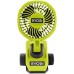 Вентилятор аккумуляторный клипса Ryobi USB Lithium RCF4-0 4В 3800об·мин вращение 325° поворот 180° 2 скорости 0.29кг без АКБ и ЗУ