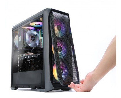 Корпус Zalman N5 MF без БЖ, 1xUSB3.0, 2xUSB2.0, 4x120мм RGB, VGA 365мм, LCS ready, Acrylic Side Panel, ATX, чорний Корпус Zalman N5 MF без БЖ, 1xUSB3.0, 2xUSB2.0, 4x120мм RGB, VGA 365мм, LCS ready, Acrylic Side Panel, ATX, чорний