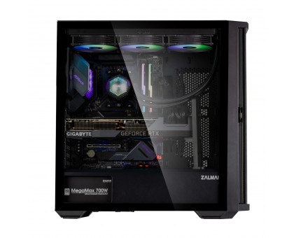 Корпус Zalman Z10 без БЖ, 2xUSB3.0, 1xUSB Type-C, 3x140мм, 1x120мм, VGA 395мм, LCS ready, TG Side Panel, EATX, чорний Корпус Zalman Z10 без БЖ, 2xUSB3.0, 1xUSB Type-C, 3x140мм, 1x120мм, VGA 395мм, LCS ready, TG Side Panel, EATX, чорний