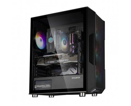 Корпус Zalman I3 Neo без БЖ, 1xUSB3.0, 2xUSB2.0, 4x120мм RGB, VGA 355мм, LCS ready, TG Side Panel, ATX, чорний Корпус Zalman I3 Neo без БЖ, 1xUSB3.0, 2xUSB2.0, 4x120мм RGB, VGA 355мм, LCS ready, TG Side Panel, ATX, чорний