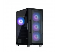 Корпус Zalman I3 Neo ARGB без БЖ, 2xUSB3.0, 1xUSB2.0, 4x120мм ARGB, VGA 355мм, LCS ready, TG Side Panel, ATX, чорний
