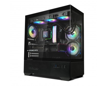 Корпус Zalman Chronix без БЖ, 1xUSB3.0, 1xUSB2.0, 1x Type C, 2x120мм ARGB Reverse, 1x120мм ARGB, VGA 410мм, LCS ready, TG Side/Front Panel, ATX, чорний Корпус Zalman Chronix без БЖ, 1xUSB3.0, 1xUSB2.0, 1x Type C, 2x120мм ARGB Reverse, 1x120мм ARGB, VGA 410мм, LCS ready, TG Side/Front Panel, ATX, чорний