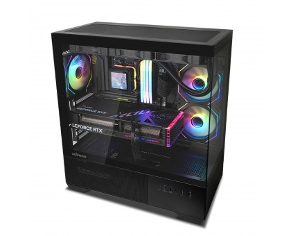 Корпус Zalman Chronix без БЖ, 1xUSB3.0, 1xUSB2.0, 1x Type C, 2x120мм ARGB Reverse, 1x120мм ARGB, VGA 410мм, LCS ready, TG Side/Front Panel, ATX, чорний Корпус Zalman Chronix без БЖ, 1xUSB3.0, 1xUSB2.0, 1x Type C, 2x120мм ARGB Reverse, 1x120мм ARGB, VGA 410мм, LCS ready, TG Side/Front Panel, ATX, чорний