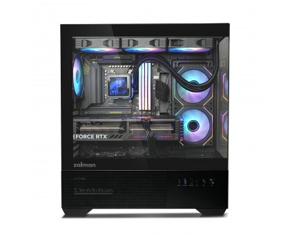 Корпус Zalman Chronix без БЖ, 1xUSB3.0, 1xUSB2.0, 1x Type C, 2x120мм ARGB Reverse, 1x120мм ARGB, VGA 410мм, LCS ready, TG Side/Front Panel, ATX, чорний Корпус Zalman Chronix без БЖ, 1xUSB3.0, 1xUSB2.0, 1x Type C, 2x120мм ARGB Reverse, 1x120мм ARGB, VGA 410мм, LCS ready, TG Side/Front Panel, ATX, чорний