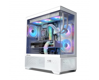 Корпус Zalman Chronix без БЖ, 1xUSB3.0, 1xUSB2.0, 1x Type C, 2x120мм ARGB Reverse, 1x120мм ARGB, VGA 410мм, LCS ready, TG Side/Front Panel, ATX, білий Корпус Zalman Chronix без БЖ, 1xUSB3.0, 1xUSB2.0, 1x Type C, 2x120мм ARGB Reverse, 1x120мм ARGB, VGA 410мм, LCS ready, TG Side/Front Panel, ATX, білий