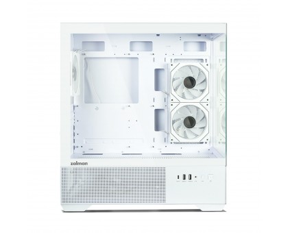 Корпус Zalman Chronix без БЖ, 1xUSB3.0, 1xUSB2.0, 1x Type C, 2x120мм ARGB Reverse, 1x120мм ARGB, VGA 410мм, LCS ready, TG Side/Front Panel, ATX, білий Корпус Zalman Chronix без БЖ, 1xUSB3.0, 1xUSB2.0, 1x Type C, 2x120мм ARGB Reverse, 1x120мм ARGB, VGA 410мм, LCS ready, TG Side/Front Panel, ATX, білий