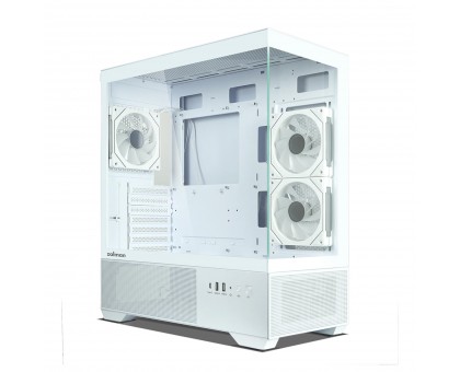 Корпус Zalman Chronix без БЖ, 1xUSB3.0, 1xUSB2.0, 1x Type C, 2x120мм ARGB Reverse, 1x120мм ARGB, VGA 410мм, LCS ready, TG Side/Front Panel, ATX, білий Корпус Zalman Chronix без БЖ, 1xUSB3.0, 1xUSB2.0, 1x Type C, 2x120мм ARGB Reverse, 1x120мм ARGB, VGA 410мм, LCS ready, TG Side/Front Panel, ATX, білий