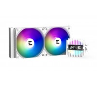 Система рідинного оxолодження  Zalman Alpha 2 A24 ARGB, LGA1851, 1700, 1200, 115x, AM5, AM4, TDP 320W, білий