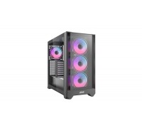 Корпус 2E GAMING Dominator Pro G2302B, без БЖ 2xUSB3.0, 1xUSBType-C, 4x120мм ARGB, VGA 380мм, LCS ready, контролер з пультом, TG Side Panel, TG/Mesh Front panel, ATX, чорний