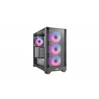 Корпус 2E GAMING Dominator Pro G2302B, без БЖ 2xUSB3.0, 1xUSBType-C, 4x120мм ARGB, VGA 380мм, LCS ready, контролер з пультом, TG Side Panel, TG/Mesh Front panel, ATX, чорний