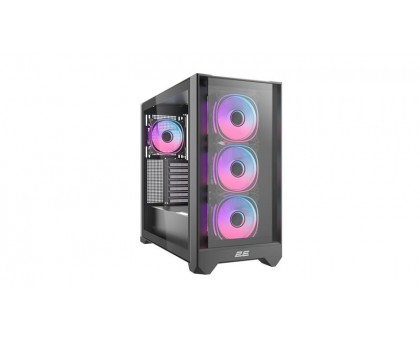 Корпус 2E GAMING Dominator Pro G2302B, без БЖ 2xUSB3.0, 1xUSBType-C, 4x120мм ARGB, VGA 380мм, LCS ready, контролер з пультом, TG Side Panel, TG/Mesh Front panel, ATX, чорний Корпус 2E GAMING Dominator Pro G2302B, без БЖ 2xUSB3.0, 1xUSBType-C, 4x120мм ARGB, VGA 380мм, LCS ready, контролер з пультом, TG Side Panel, TG/Mesh Front panel, ATX, чорний