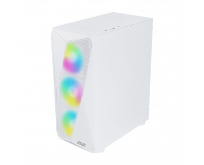 Корпус 2E GAMING Aruba G3313W, без БП 1xUSB3.0, 2xUSB2.0, 5x120мм ARGB, VGA 330мм, LCS ready, HUB, TG Side Panel, ATX, белый Корпус 2E GAMING Aruba G3313W, без БП 1xUSB3.0, 2xUSB2.0, 5x120мм ARGB, VGA 330мм, LCS ready, HUB, TG Side Panel, ATX, белый