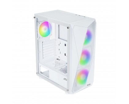 Корпус 2E GAMING Aruba G3313W, без БП 1xUSB3.0, 2xUSB2.0, 5x120мм ARGB, VGA 330мм, LCS ready, HUB, TG Side Panel, ATX, белый Корпус 2E GAMING Aruba G3313W, без БП 1xUSB3.0, 2xUSB2.0, 5x120мм ARGB, VGA 330мм, LCS ready, HUB, TG Side Panel, ATX, белый