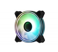 Корпусний вентилятор 2E GAMING Air Cool Infinity M ACF120IMW-ARGB, 120мм, 1200rpm, 3pin, 3pin +5VARGB, 22dBa, чорний
