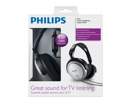 Навушники Over-ear Philips SHP2500 3.5-6.3 jack, Cable 6м Навушники Over-ear Philips SHP2500 3.5-6.3 jack, Cable 6м