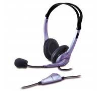 Гарнітура ПК стерео Genius HS-04S, 2х mini-jack, 2м, фіолетовий