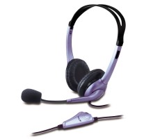 Гарнітура ПК стерео Genius HS-04S, 2х mini-jack, 2м, фіолетовий
