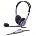 Гарнітура ПК стерео Genius HS-04S, 2х mini-jack, 2м, фіолетовий