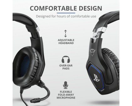 Гарнітура ігрова Trust GXT 488 Forze-G for PS4, 3.5мм, чорний Гарнітура ігрова Trust GXT 488 Forze-G for PS4, 3.5мм, чорний