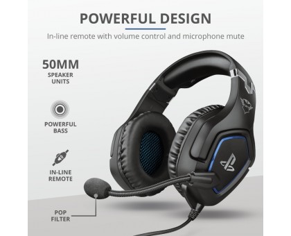 Гарнітура ігрова Trust GXT 488 Forze-G for PS4, 3.5мм, чорний Гарнітура ігрова Trust GXT 488 Forze-G for PS4, 3.5мм, чорний