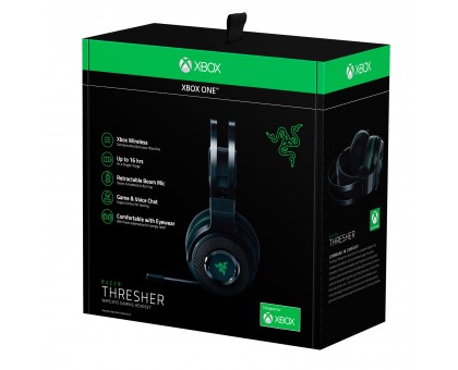 Гарнитура Razer Thresher Xbox One, USB-A/WL, чёрно-зелёный Гарнитура Razer Thresher Xbox One, USB-A/WL, чёрно-зелёный